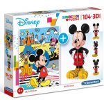 Clementoni Puzzle Mickey Mouse 104 ks a 3D puzzle Mickey