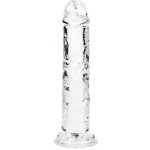 Realrock Realistické dildo s přísavkou transparentní 15,5 cm – Zboží Mobilmania