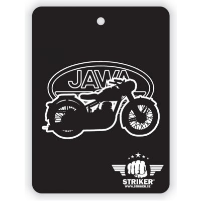 Vůně do auta Striker znak Jawa Pérák - černá – Sleviste.cz