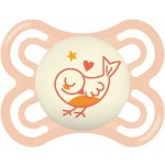 Mam dudlík Perfect Night silikon pták oranžová – Sleviste.cz