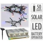osvětlení solární 2m, 50LED, barevné, ZE drát – Hledejceny.cz