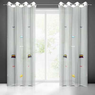 ZÁCLONA ALVIN NA KROUŽCÍCH 140X250 CM BÍLÁ – Hledejceny.cz