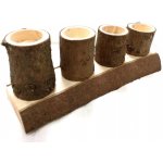 Adventní svícen dřevěný postupný vrbový – Hledejceny.cz