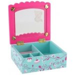 Teddies Skříňka šperkovnice Princess odklápěcí vrch dřevo 12,5x12x5x5cm v krabičce – Hledejceny.cz