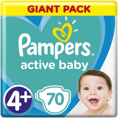 Pampers Active Baby 4+ 70 ks – Sleviste.cz