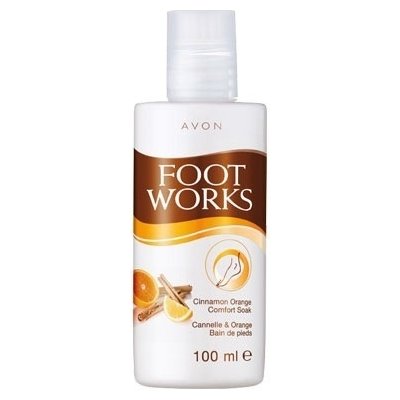 Avon Foot Works koupel na nohy s vůní skořice a pomeranče Cinnamon Orange Comfort Soak 100 ml – Zboží Mobilmania