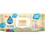 GoWipes Dětské vlhčené ubrousky s Aloe vodou a mandlovým mlékem 50 ks – Zboží Dáma