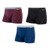 Boxerky, trenky, slipy, tanga Sensor MERINO AIR trenky černá modrá vínová 3Pack