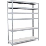 Trestles RH Regál 2000 x 1200 x 500 mm 6 polic šedá – Zbozi.Blesk.cz
