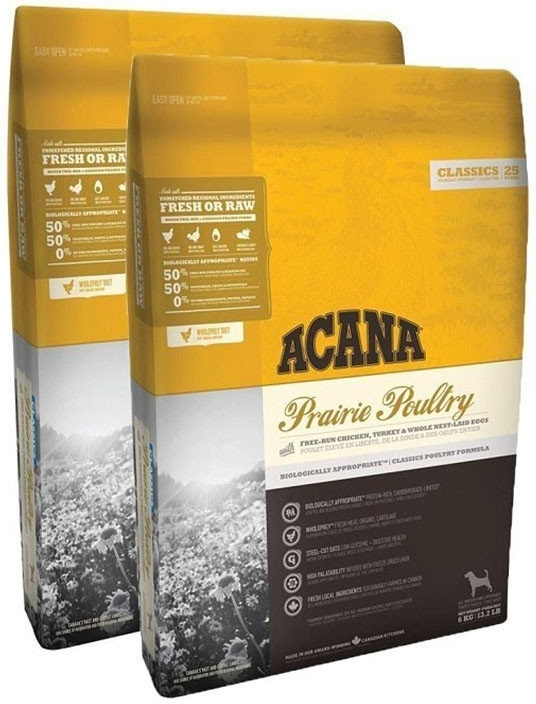 acana dog classics prairie poultry 17 kg