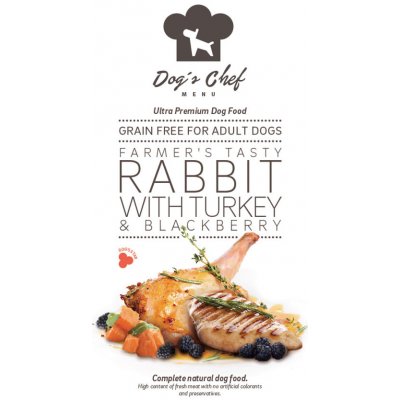 Dog's Chef Farmer’s Tasty Rabbit with Turkey & Blackberry 0,5 kg