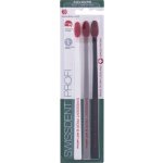 Swissdent Colours Set černý červený modrý sada zubních kartáčků soft medium 3 ks – Zboží Dáma