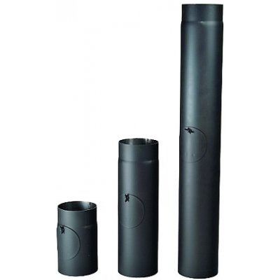 Kovo KRAUS Roura kouřová silnostěnná s čistícím otvorem 120mm / 1000mm / 1,5mm