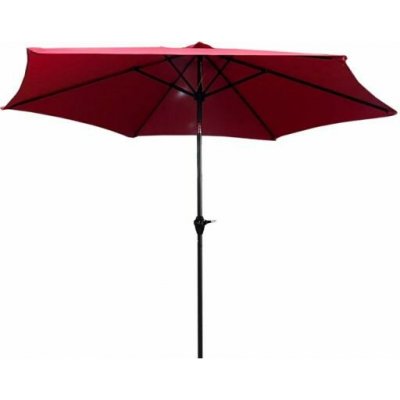 DobreSny Zahradní slunečník ORIENT s nastavitelným sklonem, červený, 270x27cm – Hledejceny.cz