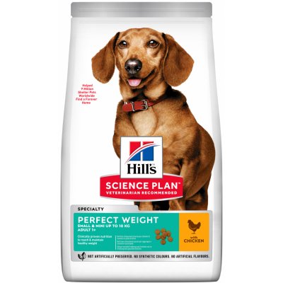 Hill’s Science Plan Adult Perfect Weight Small & Mini Chicken 1,5 kg – Hledejceny.cz
