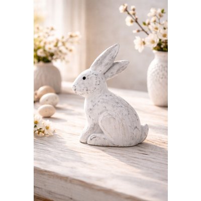Zajíc dřevo 18 cm natural – Hledejceny.cz