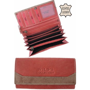 WILD dámská peněženka kožená velká červená od 599 Kč - Heureka.cz