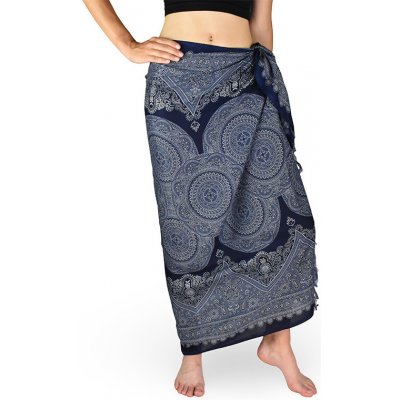 Sarong Pareo REN mandala kruh tm. modrá – Zboží Dáma