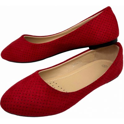Dámské baleríny červené – Sleviste.cz