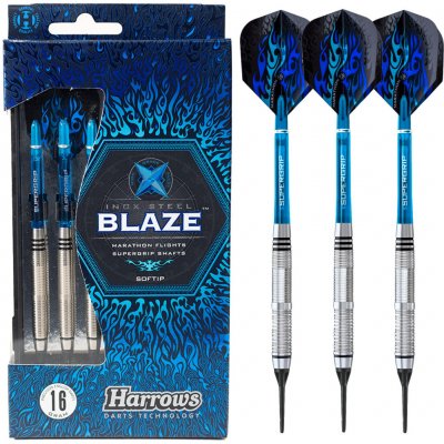 Sada soft šipek Harrows Blaze B 18g, Inox – Zboží Dáma