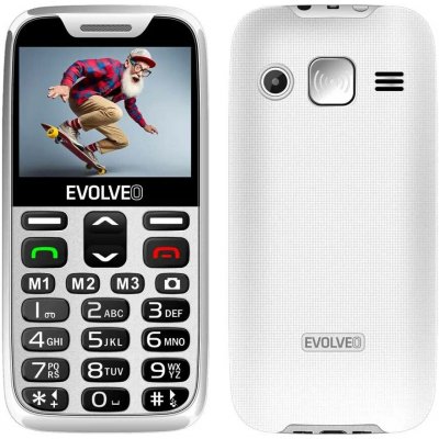 EVOLVEO EasyPhone XR, mobilní telefon pro seniory s nabíjecím stojánkem, bílá – Sleviste.cz