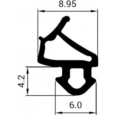Trelleborg Těsnění do oken VEKA KŘÍDLO metráž – Hledejceny.cz