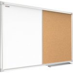 Allboards , korková a magnetická tabule v hliníkovém rámu 120 x 90 cm, CO129