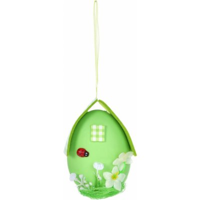 Zelené vajíčko - domeček, velikonoční závěsná dekorace – Zboží Mobilmania