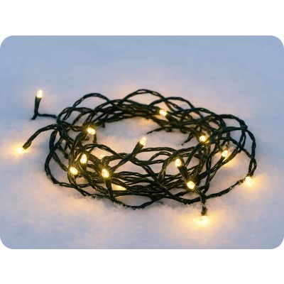 Solight LED vánoční řetěz, 3m, 20xLED, 3x AA, teplá bílá, zelený kabel [1V50-WW] – Hledejceny.cz