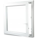 ALUPLAST Plastové okno jednokřídlo bílé 100x90 Levé, Dvojsklo Ug= 1,1 – Hledejceny.cz