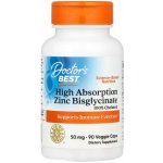 Doctor's Best High Absorption Zinc Bisglycinate 50 mg 90 rostlinných kapslí – Hledejceny.cz