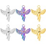 Přívěsek andílek se srdíčkem chrirurgická ocel 3 barevné varianty - Povrchová úprava Bez galvanizace TC 464 – Hledejceny.cz