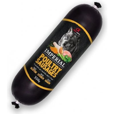Alpha Spirit Dog Imperial Sausage Poultry 350 g – Sleviste.cz