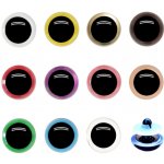 Oči bezpečnostní barevné - 12mm, hnědá – Zboží Dáma