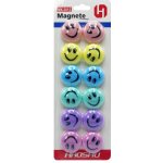 PKstar magnety smajlík barevné 12 ks pastelové – Sleviste.cz