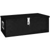 Úložný box zahrada-XL Úložný box černý 80 x 39 x 30 cm hliník
