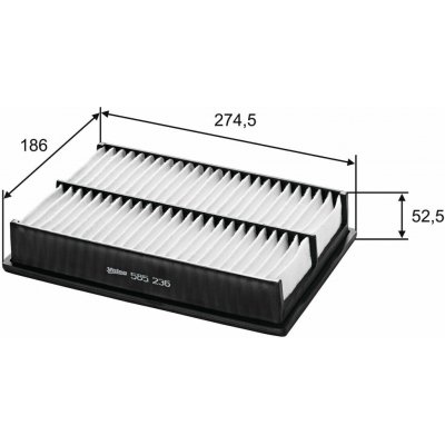Vzduchový filtr VALEO 585236 – Hledejceny.cz