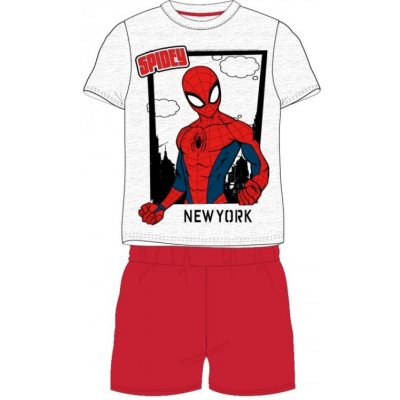 E plus M dětské pyžamo Spiderman Marvel New York červené