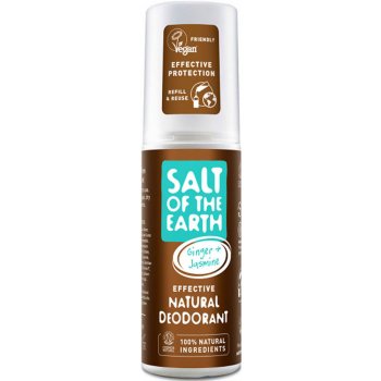 Salt Of The Earth deospray se zázvorem a jasmínem Ginger + Jasmine (Natural Deodorant) 100 ml