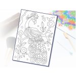 Radost v písku Šablona na pískování páv na stromě A5 148 x 210 mm – Zboží Dáma