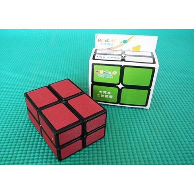 Rubikova kostka 2 x 2 x 2 HelloCube Flat červeno černá