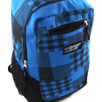 Target batoh kostkovaný modrá