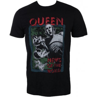 Rock off tričko metal Queen News of the World černá