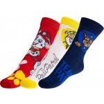 Tlapková patrola Ponožky dětské 3 páry bílá, červená, modrá, žlutá – Hledejceny.cz