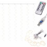 KIK KX5242_2 LED světelné záclony drát 3x3m 300LED multicolour – Hledejceny.cz