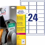 Avery Zweckform Etikety pro laser 10 listů A4 bílé 63,5 x 33,9 mm ultra odolné vůči počasí L7912-10 – Zboží Dáma Avery Zweckform Etikety pro laser 10 listů A4 bílé 63,5 x 33,9 mm ultra odolné vůči počasí L7912-10 – Zboží Dáma