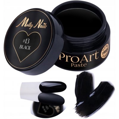 Molly Nails Pro Art pasta na zdobení nehtů černá 13 5g – Hledejceny.cz