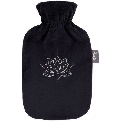 Fashy L78553 černý plyšový termofor Lotosový květ 2 l – Zboží Dáma
