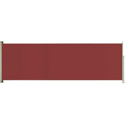Greatstore Zatahovací boční markýza 200x600 cm červená – Zboží Mobilmania