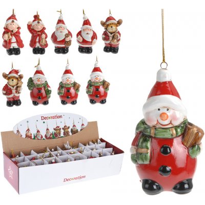 KOOPMAN Figurka závěsná mix vánočních postaviček /1ks 8 variant – Hledejceny.cz